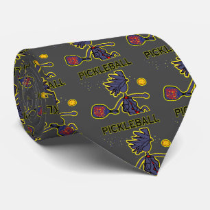 Pickleball Joy Background Choice Neck Tie Krawatte