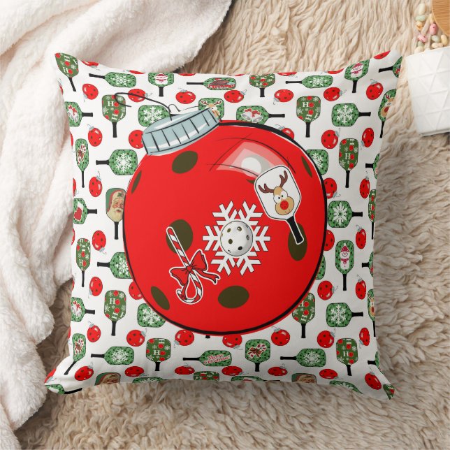Pickleball Joy Christmas Home Decorations Kissen (Decke)