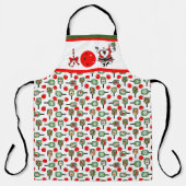 Pickleball Joy Christmas Party Santa Paddles Schürze (Vorderseite)