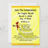 Pickleball Joyful-Party Einladung (Rückseite)