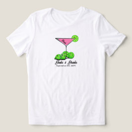 Pickleball-Junggesellinnenabschied Dinks & Drinks Tri-Blend Shirt