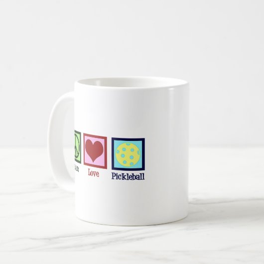 Pickleball Kaffeetasse (Vorderseite Links)