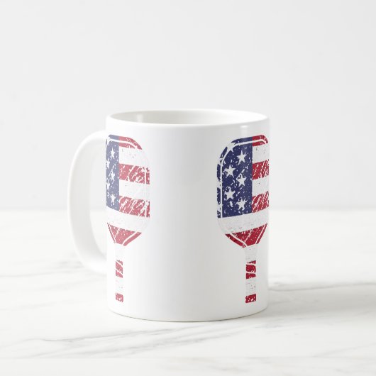 Pickleball Kaffeetasse (Vorderseite Links)