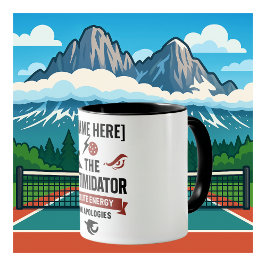 Pickleball-Kaffeetasse mit dem Intimidator-Design Tasse
