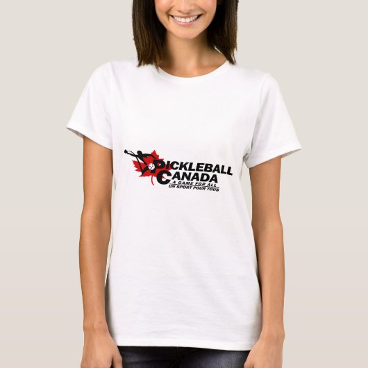 Pickleball Kanada Organisations-Logo T-Shirt (Vorderseite)
