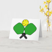 Pickleball Karte (Gelbe Blume)