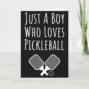 Pickleball-Karten für Jungen Sport-Themen-Zitate K Karte