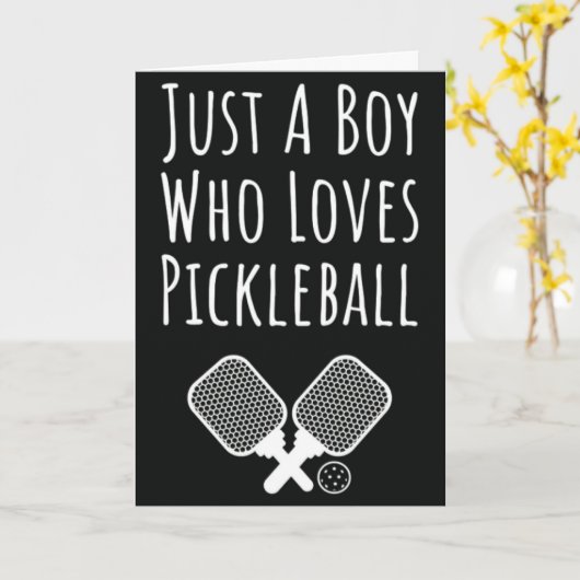 Pickleball-Karten für Kinder, die sich für Sportve Karte (Gelbe Blume)