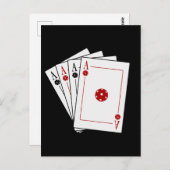 Pickleball-Karten für Pickleball-Spieler Postkarte (Vorne/Hinten)