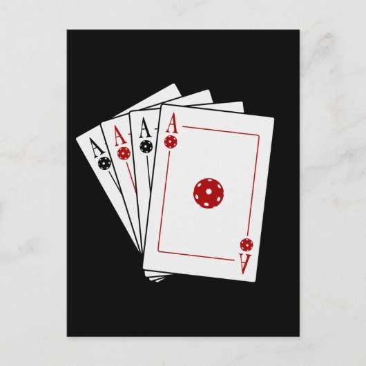 Pickleball-Karten für Pickleball-Spieler Postkarte (Vorderseite)