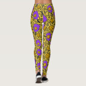 Pickleball Keith Haring Style Paddle Pattern Leggings (Rückseite)