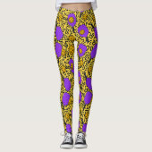 Pickleball Keith Haring Style Paddle Pattern Leggings (Vorderseite)