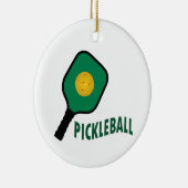 Pickleball Keramik Ornament (Rechts)