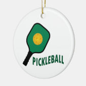 Pickleball Keramik Ornament (Links)