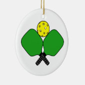 Pickleball Keramik Ornament (Rechts)