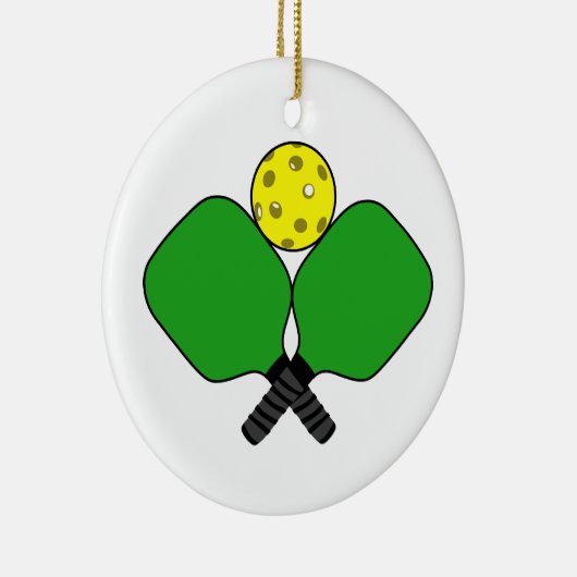 Pickleball Keramik Ornament (Rechts)