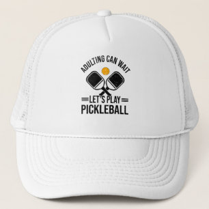 Pickleball Kids Pickleball Player Hobby Eltern Truckerkappe