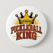 Pickleball King Button (Vorderseite)