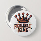 Pickleball King Button (Vorne & Hinten)