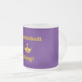 Pickleball King coffee Tasse - lila & gold (VorderseiteRechts)