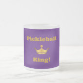 Pickleball King coffee Tasse - lila & gold (Mittel)