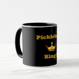 Pickleball King coffee Tasse - schwarz & gold