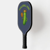 Pickleball King Funny Pickle & Crown Template Schläger (Links)