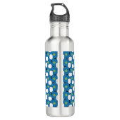 Pickleball King, gelbes Pickleball mit einer Krone Edelstahlflasche (Rückseite)