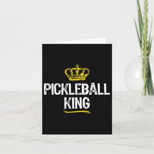 Pickleball King Men Boys Player Cool Karte (Vorderseite)