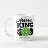 Pickleball King Personalisiert Kaffeetasse (Links)