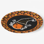 Pickleball Kitchen Hexe Niedliches Pickleball Hall Pappteller (Schrägansicht)