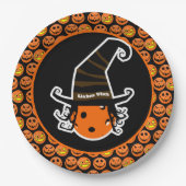 Pickleball Kitchen Hexe Niedliches Pickleball Hall Pappteller (Vorderseite)