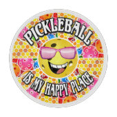 Pickleball Kitchen My Happy Place Funny Niedlich Schneidebrett (Vorderseite)