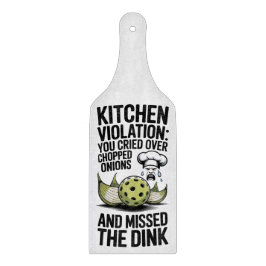 Pickleball Kitchen Violation Chef Onion Schneidebrett