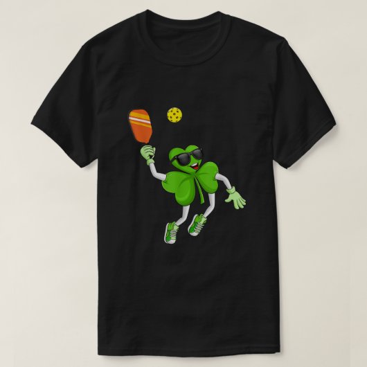 Pickleball Kleeblatt St Patricks Day Irish Gift Me T-Shirt (Design vorne)