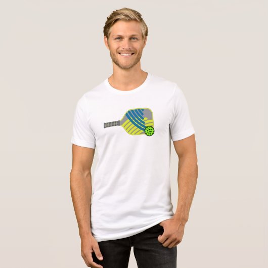 Pickleball-Kleidung Tri-Blend Shirt (Vorderseite voll)
