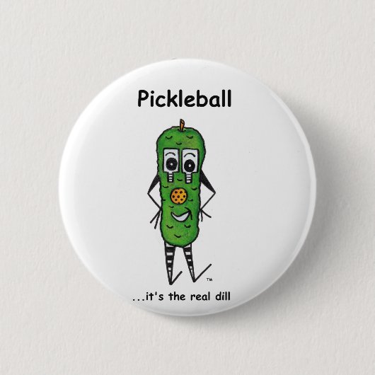 Pickleball Knopf Button (Vorderseite)