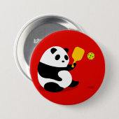 Pickleball Knopf: "Pickleball Panda " Button (Vorne & Hinten)