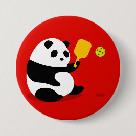 Pickleball Knopf: "Pickleball Panda " Button