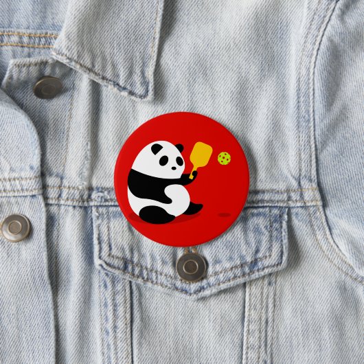 Pickleball Knopf: "Pickleball Panda " Button (Beispiel)
