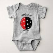 Pickleball Kompetenz Laden .... Baby Strampler (Vorderseite)