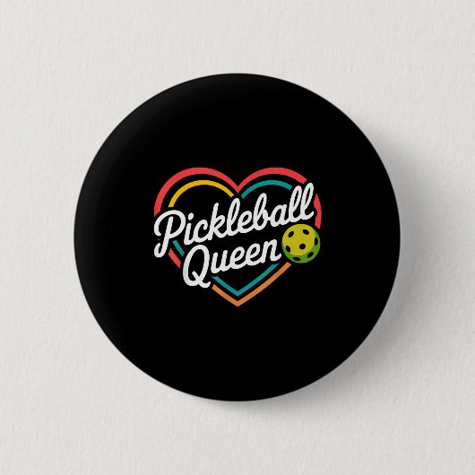 Pickleball-Königin Button (Vorderseite)
