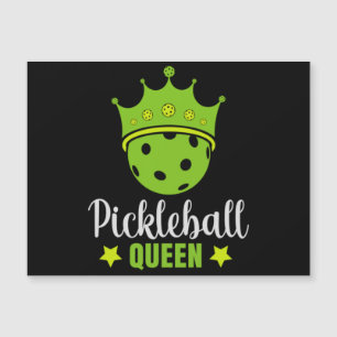 Pickleball Königin Lustige Pickle Ball Königin Magnetkarte
