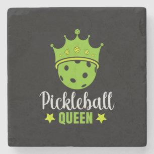 Pickleball Königin Lustige Pickle Ball Königin  Steinuntersetzer