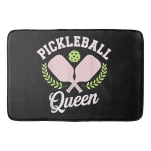 Pickleball Königin Lustiger Pickleball Spieler Badematte