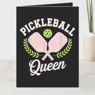 Pickleball-Königin Lustiger Pickleball-Spieler Karte