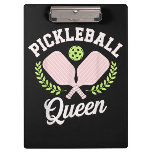 Pickleball Königin Lustiger Pickleball Spieler Klemmbrett