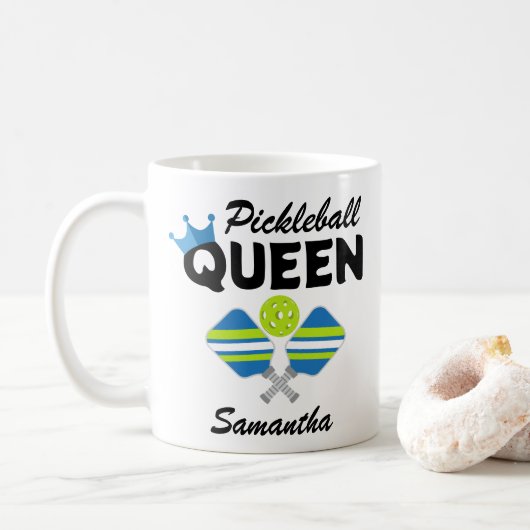 Pickleball-Königin Pickleball-Kaffeetasse Kaffeetasse (Mit Donut)