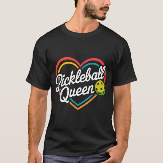 Pickleball-Königin T-Shirt (Vorderseite)
