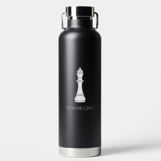 Pickleball-Königin Trinkflasche (Vorderseite)
